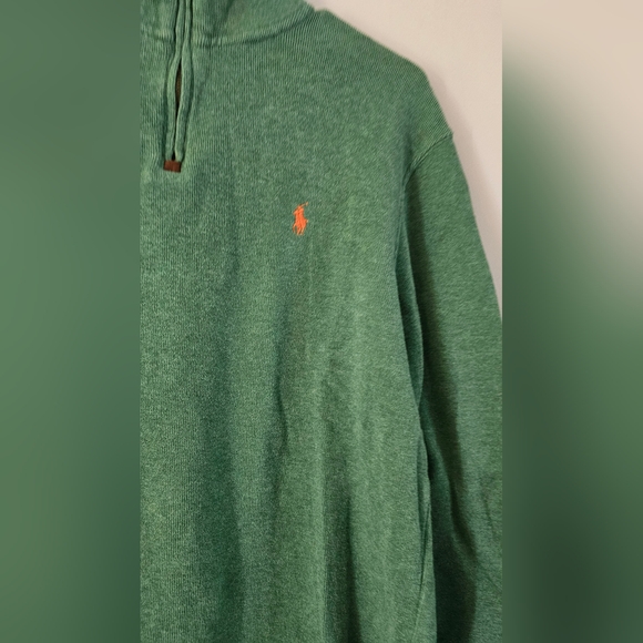 Mens sweater size Medium Ralph Lauren shirt Medium green - Picture 3 of 6